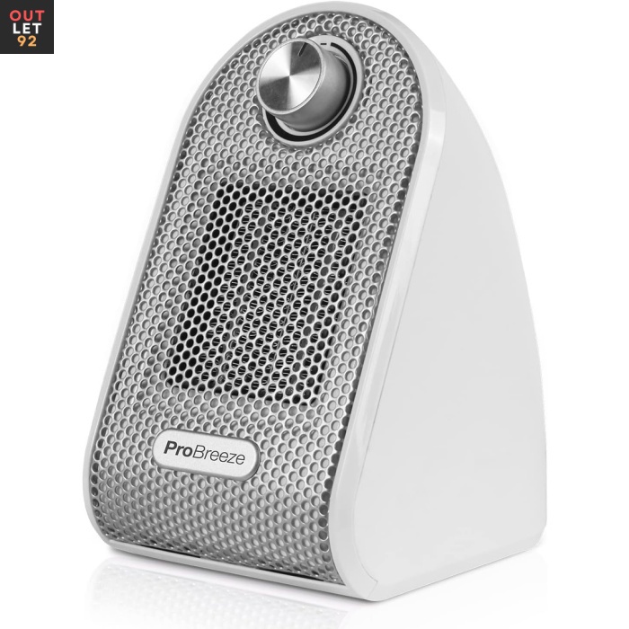 Mini keraamiline ventilaatorsoojendi, 500 W, kompaktne, valge