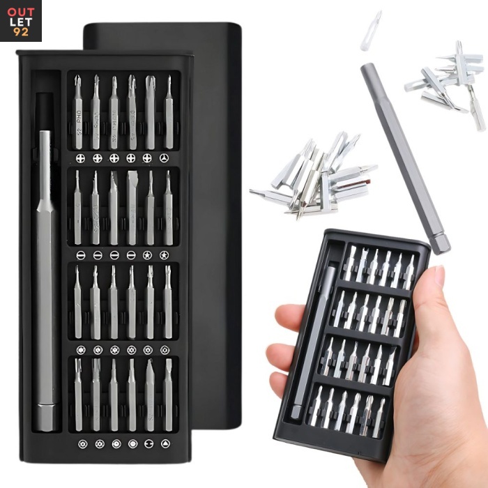 24-osaline magnetiline täppiskruvikeerajate otsikute komplekt