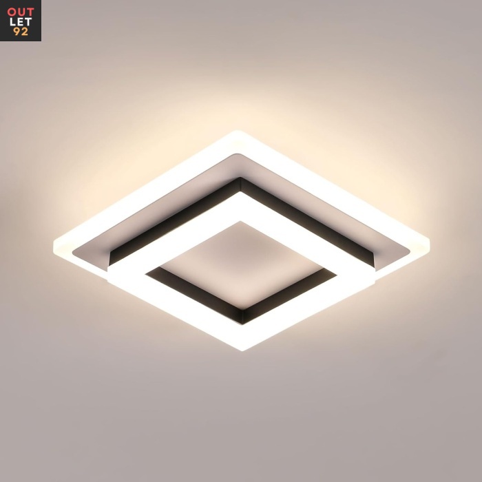 Ruudukujuline LED Laelamp, 24W, 2700LM, 4500K Neutraalne Valgus,