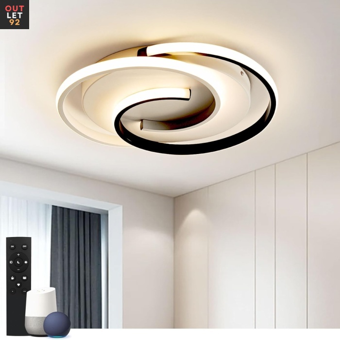 Nutikas LED laelamp, 32 W, ümar disain, dimmerdatav, kaugjuhtimispult