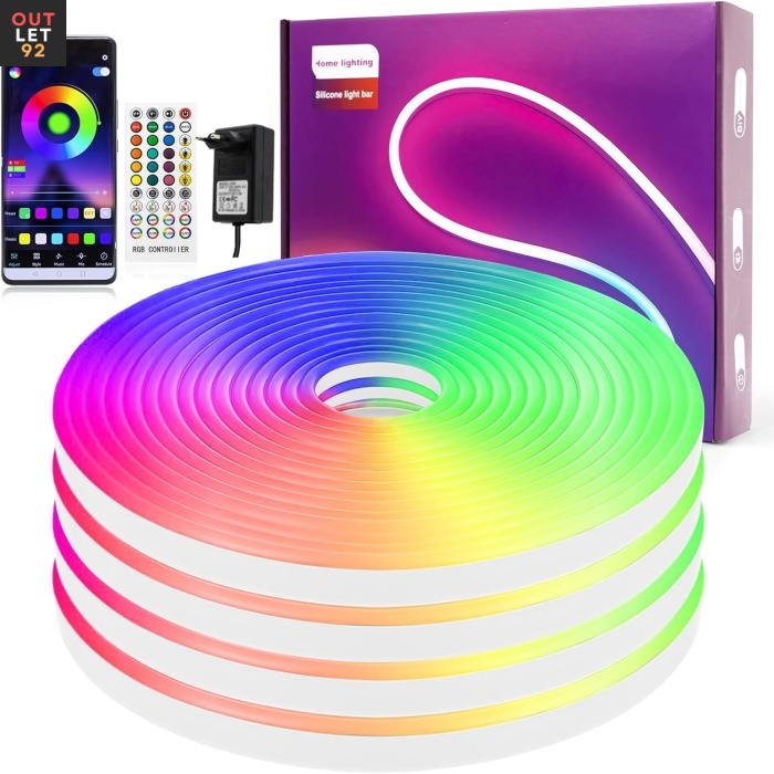 LED valgusriba, RGB, muusikaga sünkroonitav, 10 m, veekindel