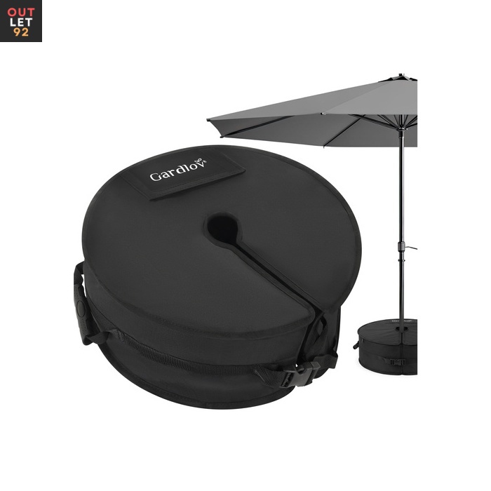 Päikesevarju raskus 40 kg täidetav liivaga 48 cm must