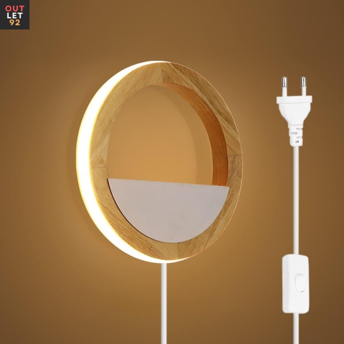 Lastetoa seinavalgusti, puidust, 15W LED, 3 valgusrežiimi