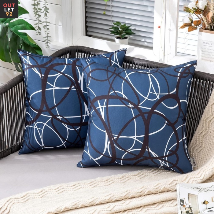 Veekindlad dekoratiivsed padjakatted – 2-osaline komplekt, 40x40 cm,