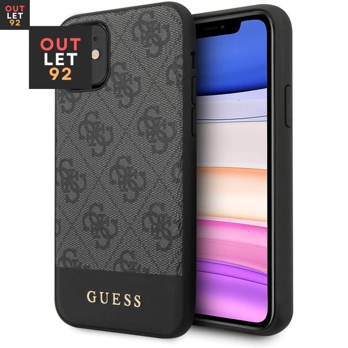 Guess Glitter 4G Stripe Collection ümbris iPhone 11-le, hall.