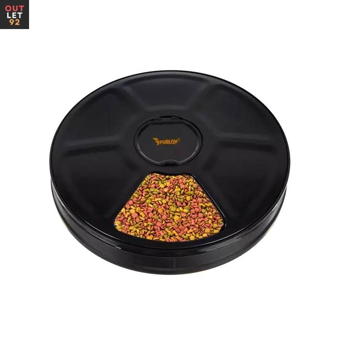 Automaatne lemmikloomade toidudosaator 6 kambriga, taimeriga