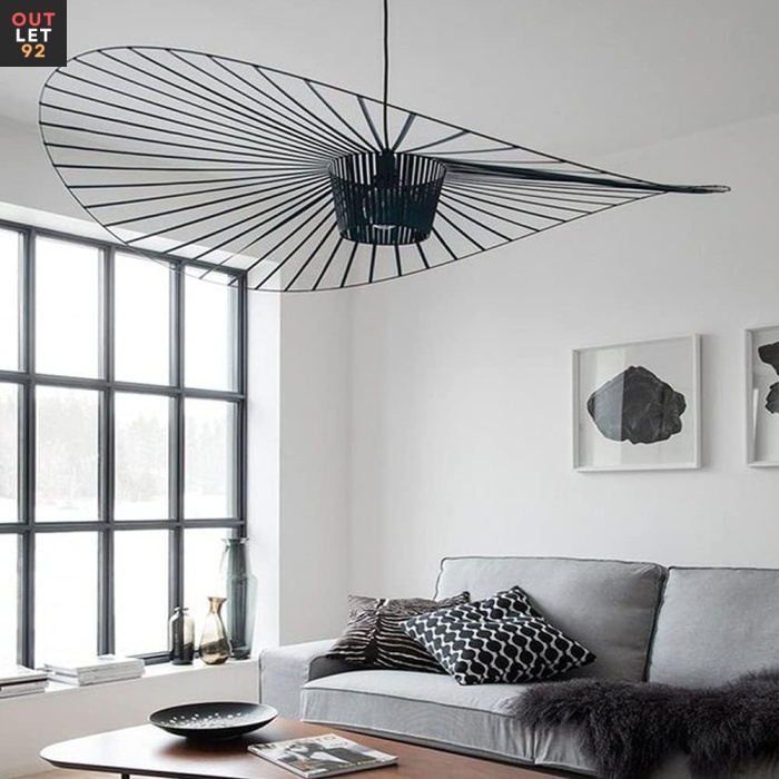 Vertigo rippvalgusti, 120 cm, must, E27, fiiberklaasist kuppel