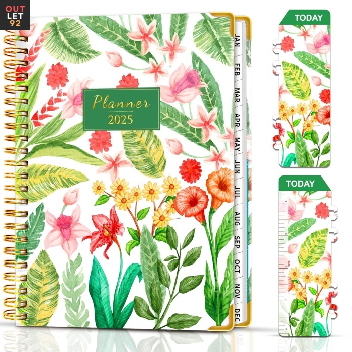 2025 nädalaplaanija, Spiraalköide, 21,5 x 16 cm