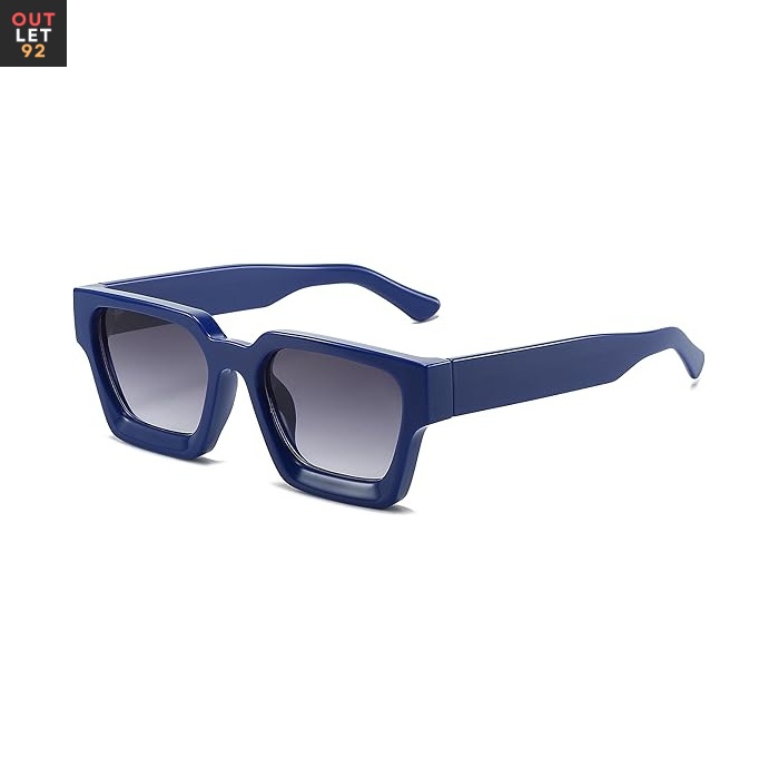 Retro ristkülikukujulised päikeseprillid, paks raam, UV400