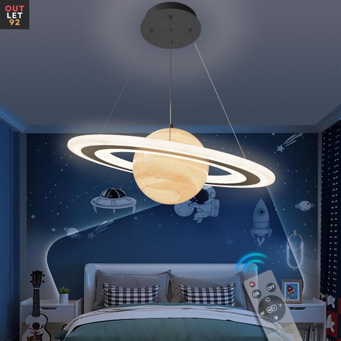 Riputatav valgusti, planeedi disainiga, LED 40 W, dimmerdatav, 45 cm