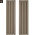 Pimendavad termokardinad 132x114 cm, rõngastega, taupe, 2 tk