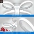 LED-laevalgusti, 30W, 3500lm, külm valge Värvitemperatuur 6500K, Hõbedane