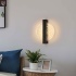 LED Seinalamp Reguleeritav, Ümmargune Akrüül, 12W, Must