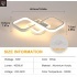LED-laevalgusti, kaasaegne disain, akrüül, soe valge 3000 K
