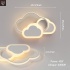 Pilvekujuline lastetoa laelamp, LED, 42x25x6 cm, soe valge 3000K
