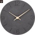 Vaikne seinakell, kvartsmehhanism, 30 cm, must