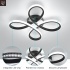 LED-laetuli ruumidele, lillekujuline, 30W, must