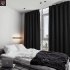 Pimendavad termokardinad 175x140 cm, krookepaelaga, must, 2tk