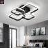 LED Laelamp, geomeetriline Disain, 60W, Must, külm valge 6500K