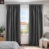 Pimendavad termokardinad 220x140cm, krookepaelaga, tumehall, 2tk