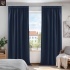 Pimendavad termokardinad 200x140 cm, krookepaelaga, tumesinine, 2tk