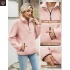 Fliisist pullover 1/4 tõmblukuga XL, roosa