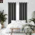 Pimendavad termokardinad 220x140 cm, rõngastega, tumehall, 2tk